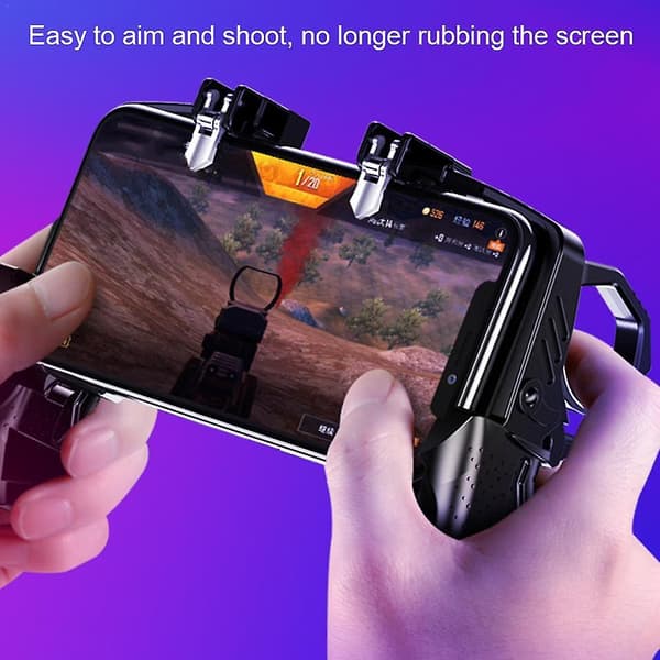 K21 Kontroller För Pubg Mobilspel Shooter Trigger Eldknapp För Ios Android Telefon Gamepad Joystick Pugb Hjälphållare 4 in 1