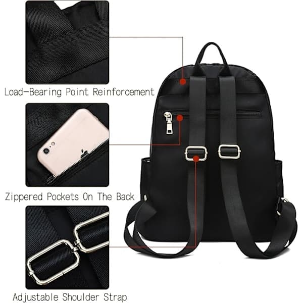Small Women's Backpack Handbag, Waterproof Mini Backpack, 1-pack