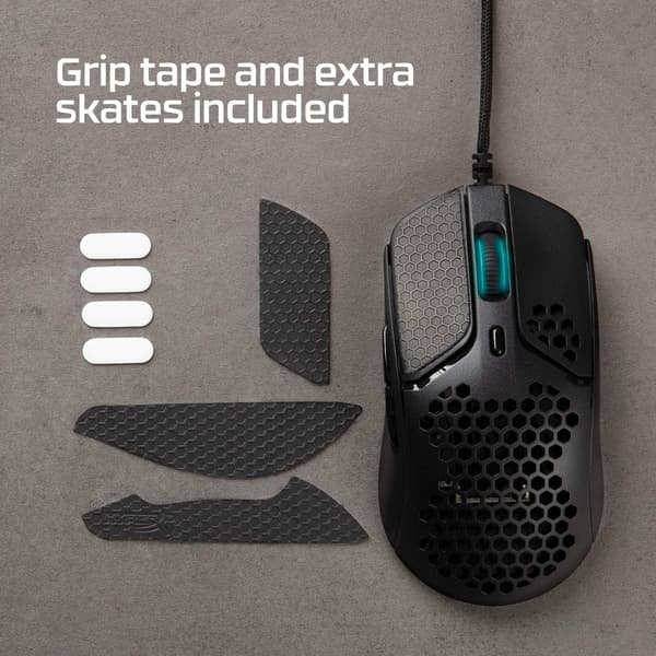 Gamingmus - Honungskaka-hölje, Hexagon Design, Hyperflex-kabel