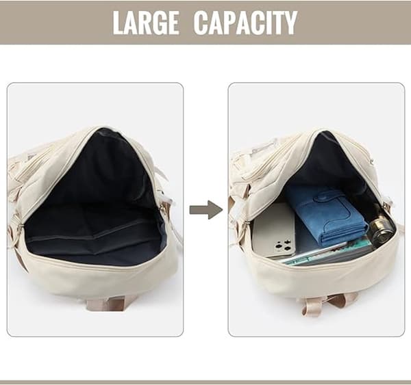 Waterproof Backpack for Girls - Girl's Backpack with Pin & Accessories - Boy's Backpack - Women's Backpack