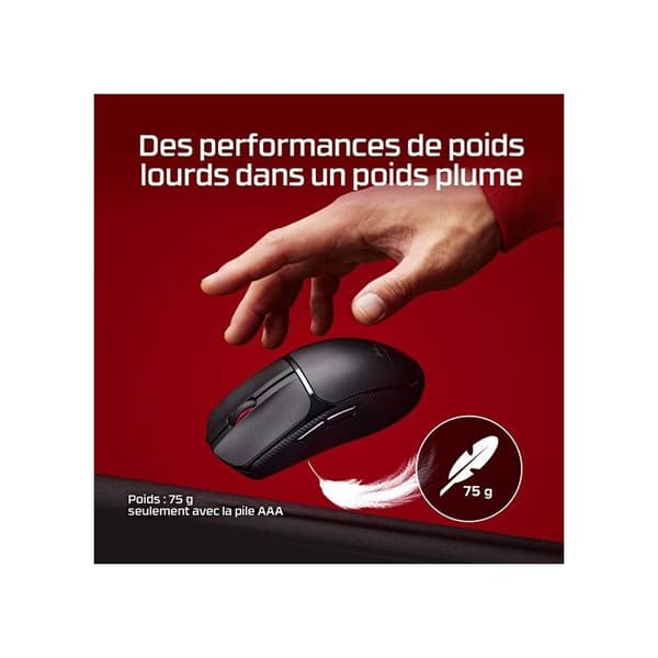 Souris Hyper X Pulsefire Fuse Wireless Gaming Mouse Svart 64