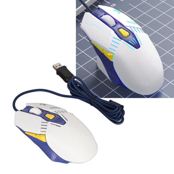 RGB Gamingmus 7200 DPI Trådbunden med Programmerbara Knappar