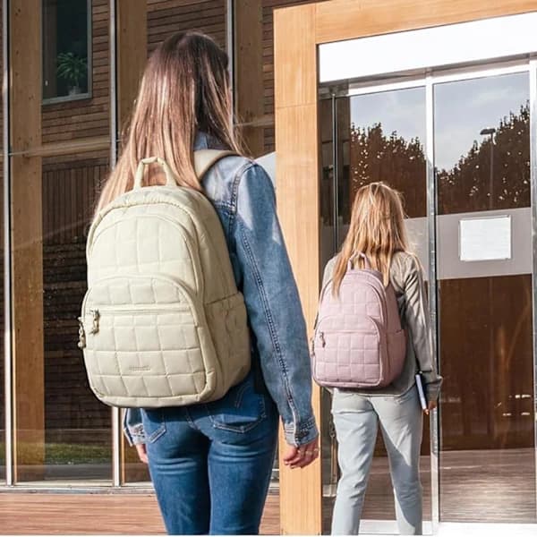 Laptop Backpack with Large Capacity, Spacious Computer Backpack for Business, School, Travel Beige Beige Beige