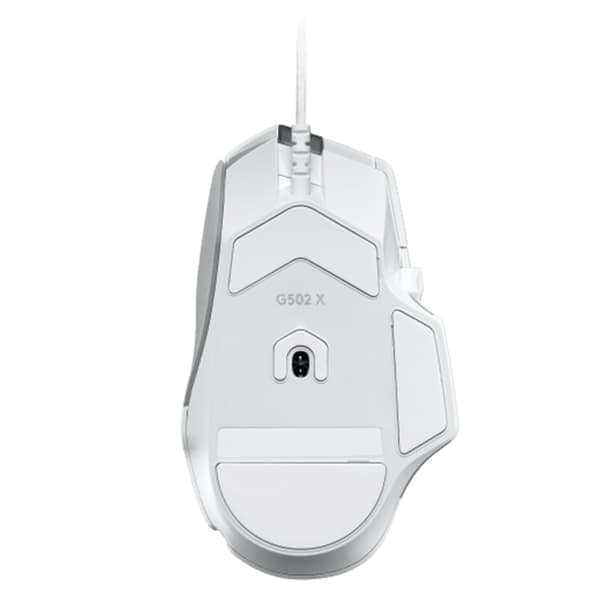 LOGITECH G502 X White right-handed wired USB 25600 DPI gaming mouse vit white