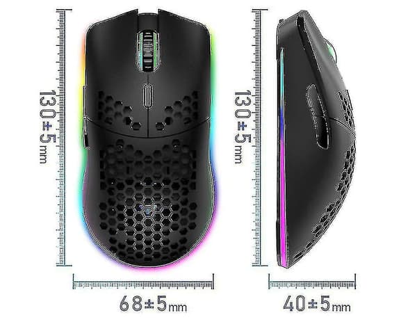 Trådlös Spelmus, Datormus Med Bikakeskal, Ergonomisk