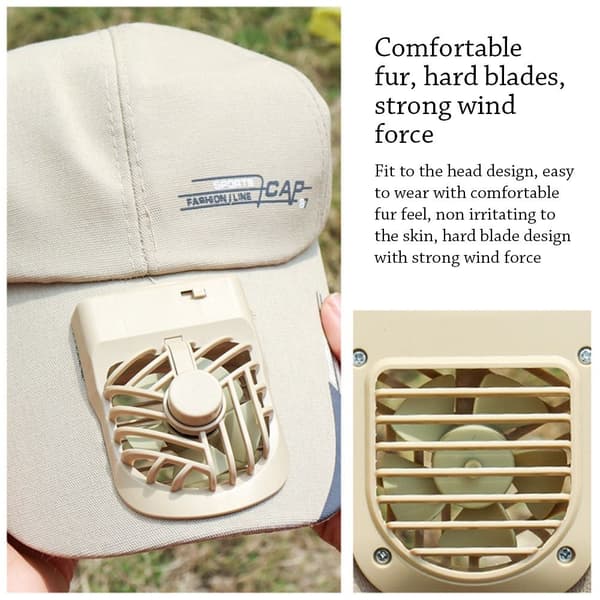 Fläkt Solhatt Sport Cap KHAKI Khaki