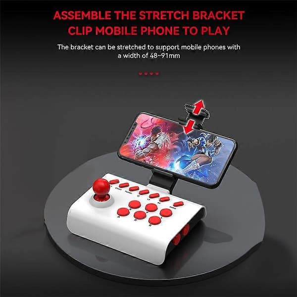 Trådlös Arkadspelskonsol Bluetooth Joystick Kontroller för Box PC Mobiltelefon