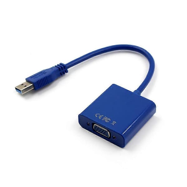USB 3.0 till VGA Multi-Display Adapter Kabel Konverter Extern Video Grafikkort