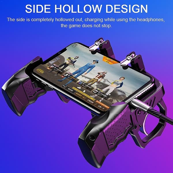 K21 Kontroller För Pubg Mobilspel Shooter Trigger Eldknapp För Ios Android Telefon Gamepad Joystick Pugb Hjälphållare 4 in 1