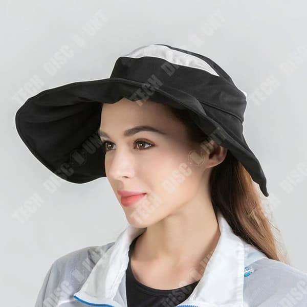 Cylinderhatt - TD® - Fällbar - Polyester-tyg - Storlek 58 cm - Svart