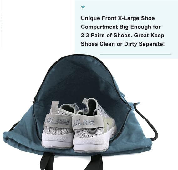 Drawstring Backpack with Shoe Compartment X-Large Black Gym Sport Drawstring Backpack
