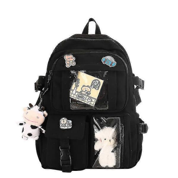 Backpack Kawaii School Bag With Pendant Small Backpack School Supplies High School Students School Bag