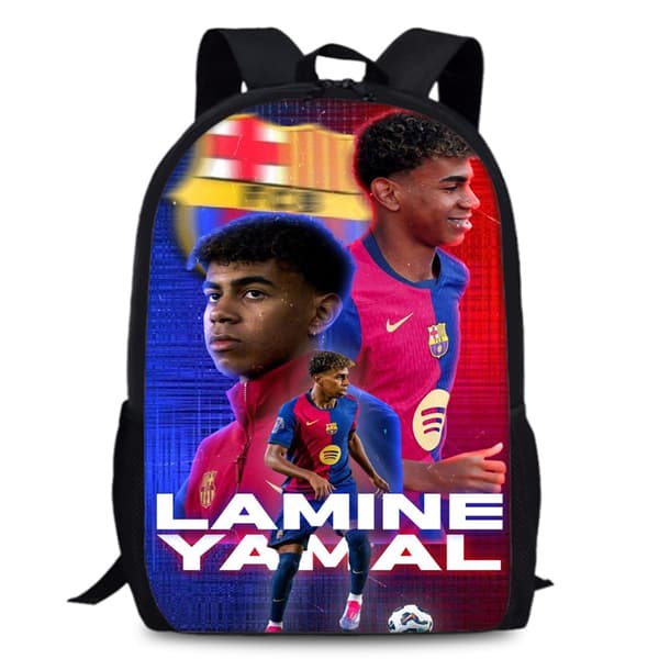 World Cup Backpack Teen School Bag Canvas Notebook Backpack Bag Unisex YAMAL