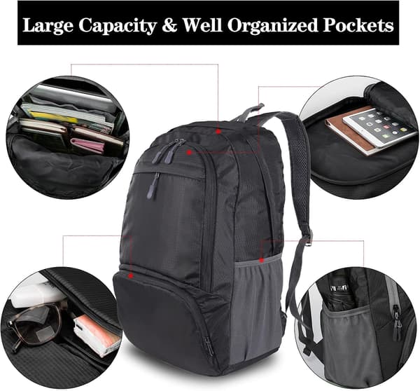 Lightweight Foldable Portable Backpack Waterproof Breathable Outdoor Camping Hiking School Backpack