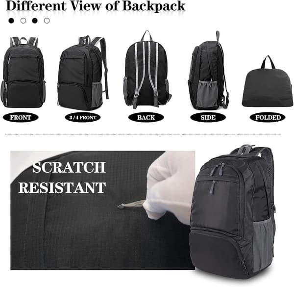 Lightweight Foldable Portable Backpack Waterproof Breathable Outdoor Camping Hiking School Backpack