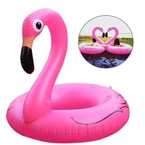Flamingo Inflatable Swim Ring, 120cm Air Mattress Pool Float