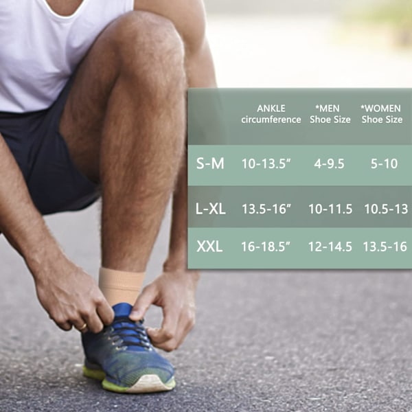 2 kpl nilkkatuki kompressiohiha 8-15 mmHg avoin kärki Сompress