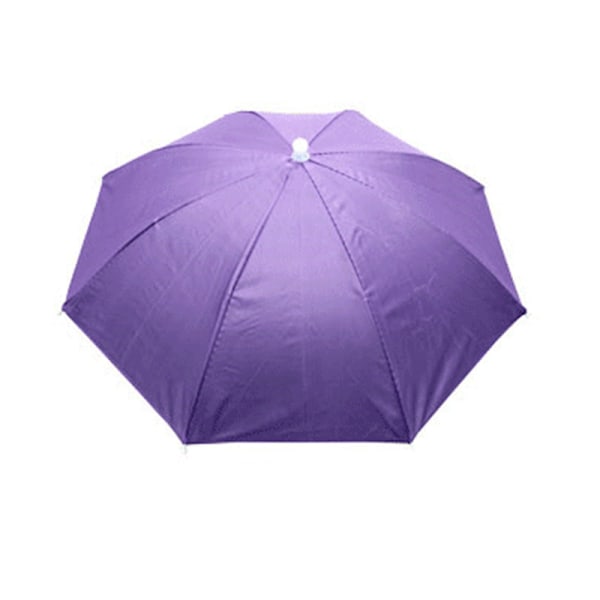 Sammenklappelig paraply/paraplyhat UV-beskyttelse Campinghat purple