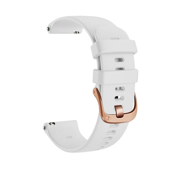 18mm 20mm Rem til Garmin Venu Sq 2 Plus Vivoactive 4S Smartwatch Armbånd Venu 3S 2S Vivoactive 3 5 Udskiftningsarmbånd Hvid White