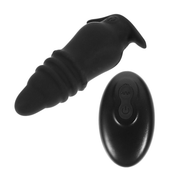 Fjärrstyrd Anal Massager Uppladdningsbar Vibrerande Plugg Vibrator Vuxenleksak{EE}