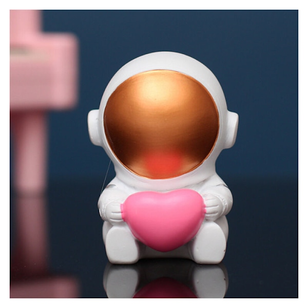 Resin Astronaut Triumph 2-delt figur Rommann Statue Dekor Ornament Dekorasjoner for bursdagsfester