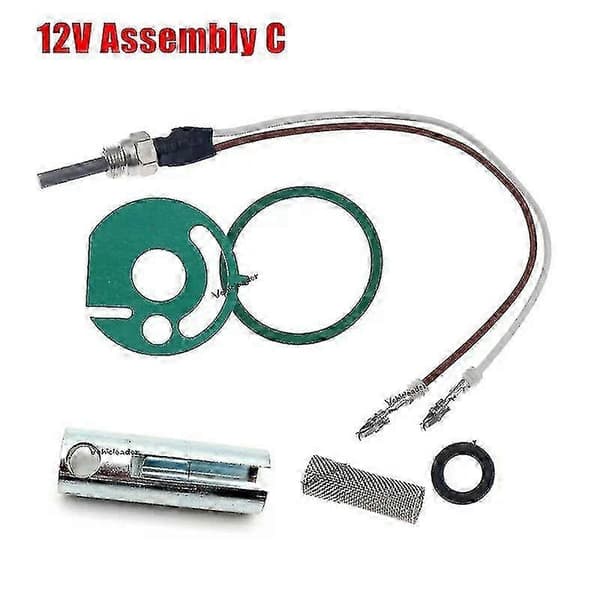 12v/24v Varmer Dele Gløderør Keramisk Stift+ Pakninger+Si+ Skruenøgle 252106011000 Til Eberspacher Hydronic D4wsc D5wsc -Yx-FA- 12V Assembly C