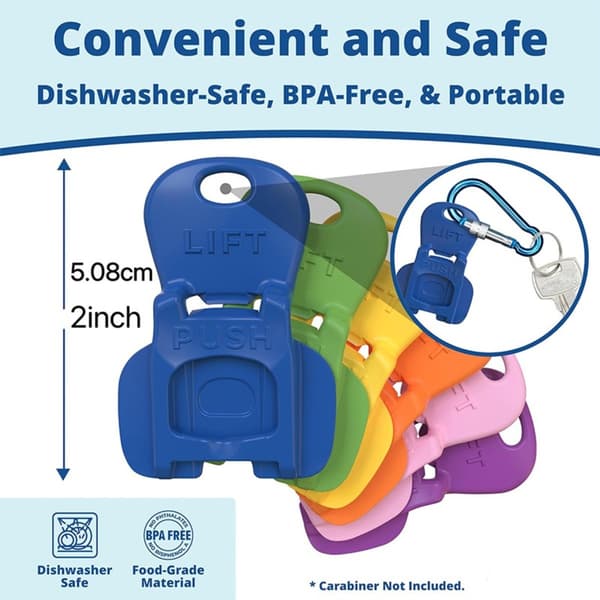 12 Pcs. Easy Can Openers, Plastic Soda Can Openers, Drink Can Lid Protectors 56