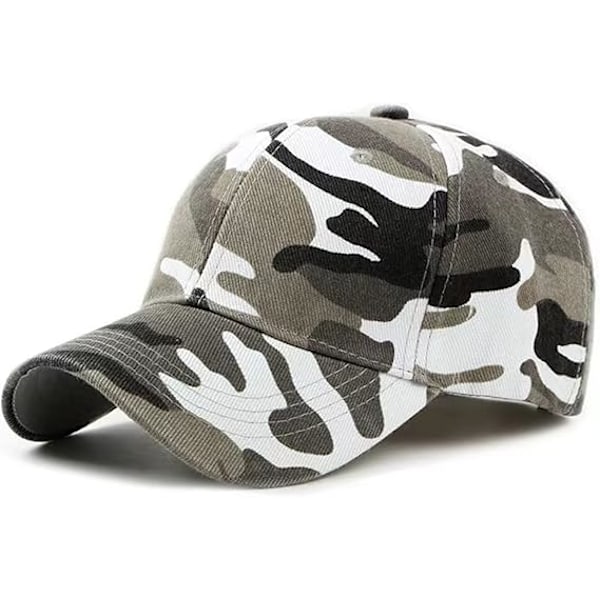 Basebollkeps Camo, Ledig Camo Basebollkeps Solhatt Herrar Pojkar Armé Kamouflage Basebollkeps Unisex Justerbar Klassisk Basebollkeps Dam Solhattar