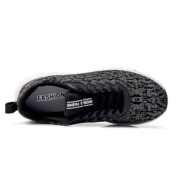 Herrsneakers Andas løpesko Mote Damesportssko 04 Svart Black 44
