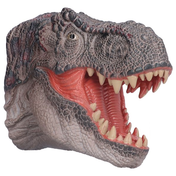 Handdocka i Gummi Dinosaurie, Portabel, Handmålad, Bekvämt Grepp, Tyrannosaurus Handdocka