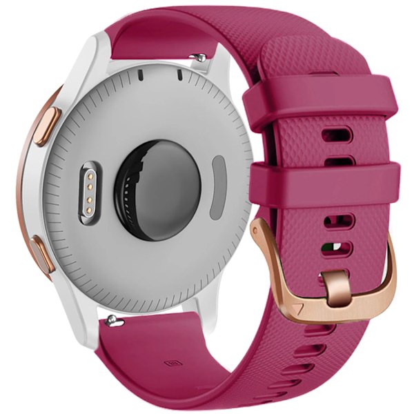 18mm 20mm Rem til Garmin Venu Sq 2 Plus Vivoactive 4S Smartwatch Armbånd Venu 3S 2S Vivoactive 3 5 Udskiftningsarmbånd Fuchsia Fuchsia