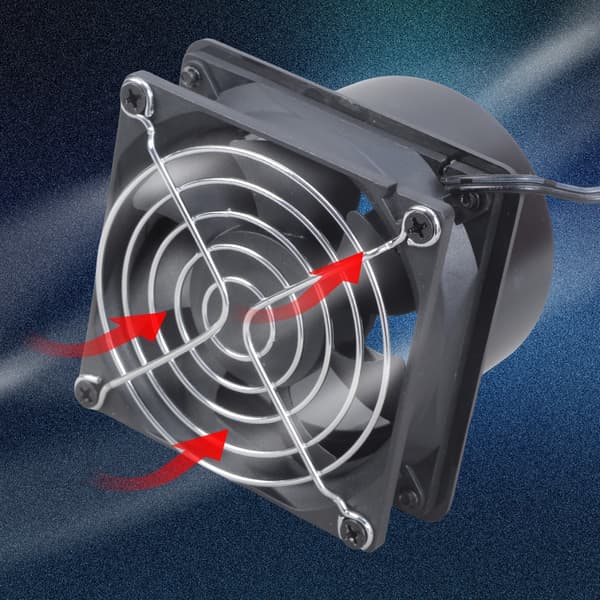 ABS Plastic 8cm Duct Fan with USB Speed Controller for Industrial Applications