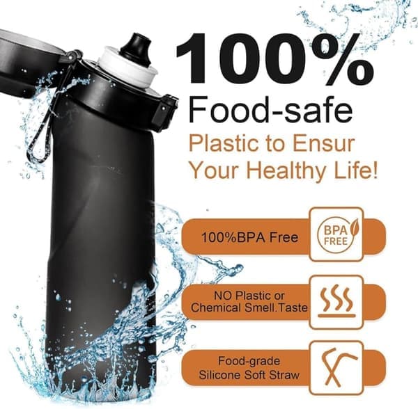 Air-Up Vattenflaska 700ml – 8 Smakkapslar | Sockerfri & Aromatisk | Gradient med Sugrör{ROG} bule