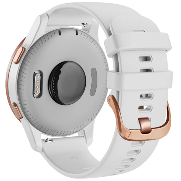 18mm 20mm Rem til Garmin Venu Sq 2 Plus Vivoactive 4S Smartwatch Armbånd Armbånd Venu 3S 2S Vivoactive 3 5 Udskiftningsarmbånd Beige Beig