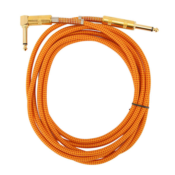 1/4 tums instrumentkabel rak 6,35 mm hane stereo ljud gitarrkabel basförstärkarkabel för elgitarr basgitarr 3m
