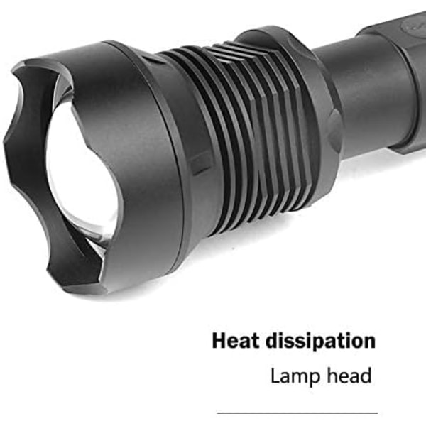 LED Ficklampa 90000 Lumen XHP70 Ultra Kraftfull Justerbar Zoom-X71-