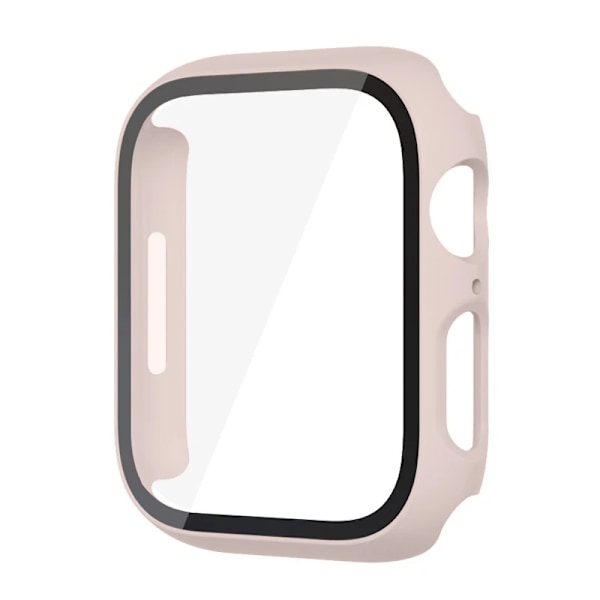 Glass+ Cover for Apple Watch case 9 8 7 6 SE 5 iWatch Tilbehør Skjermbeskytter Apple Watch Series 45mm 41mm 44mm 40mm 42mm 38mm rosa sand pink sand pink sand 40mm series 654SE