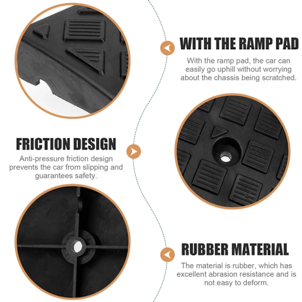 Threshold Ramp for Garage, Durable, Not Easily Deformed, Stable Bottom Structure, Durable Non-Slip Plastic Ramp for Driveway and Loading Dock