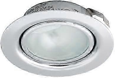 Belysning 12v 20w halogen infälld downlight krom varmvit lågspänning (Driver krävs)