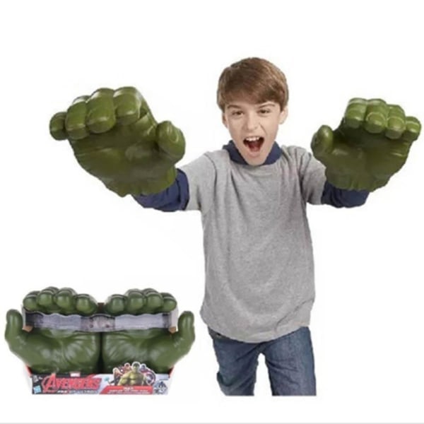 Hulk Smash Käsineet Avengers Cosplay Pehmeä Leikkikalu Nuket Käsineet Pari Fest Leikkikalu Lahja - Täydellinen