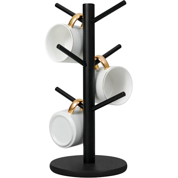 Koppholdere - Kaffekoppholder - med 6 koppholdere - Svart - koppholdere