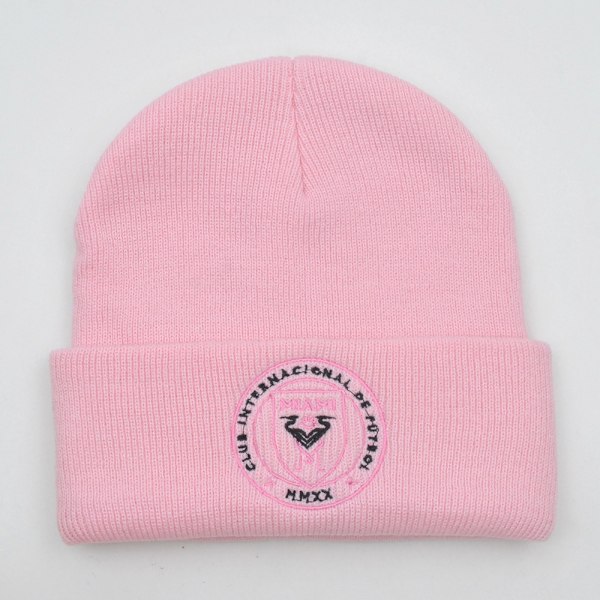 Mub- Miami Messi Hat AW 10 Broderet Strikket Hat Ventileret Varmt Koldt K Circles - pink