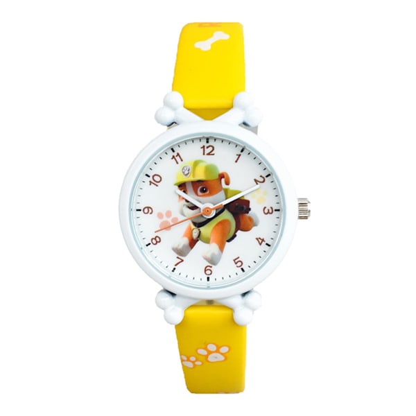 Paw Patrol Kvartsur, Analog Armbåndsur i Tegneseriefigur, Gave til Drenge og Piger Yellow