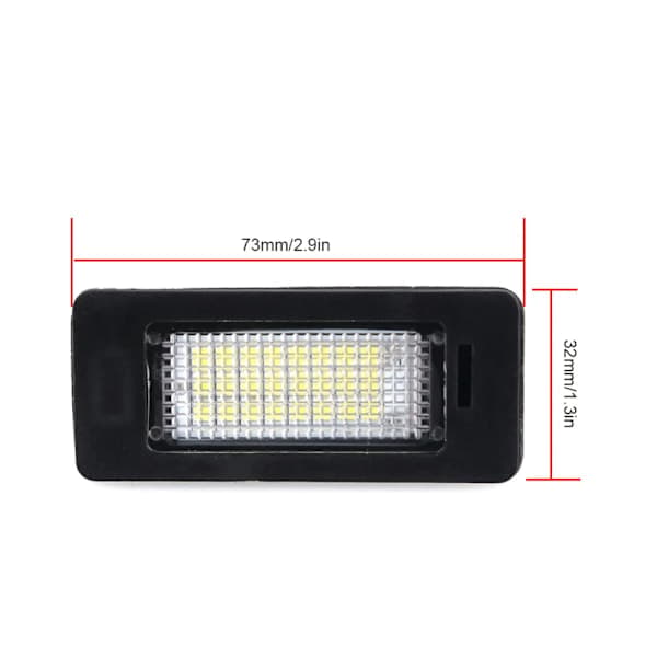 2 stk BM-W E39 E60 Nummerpladelys 6000k Hvid Ingen Fejlmeddelelse LED Nummerpladelys Til BM-W E90 E91 E92 E61 E60 E70 E71_yux