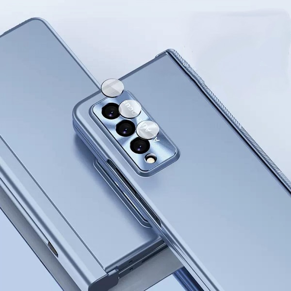 Kompatibelt Samsung Galaxy Z Fold 4 Cover med S Pen Holder & S Pen, Hængselbeskyttelse Cover Elektropletteret med Skærmbeskytter