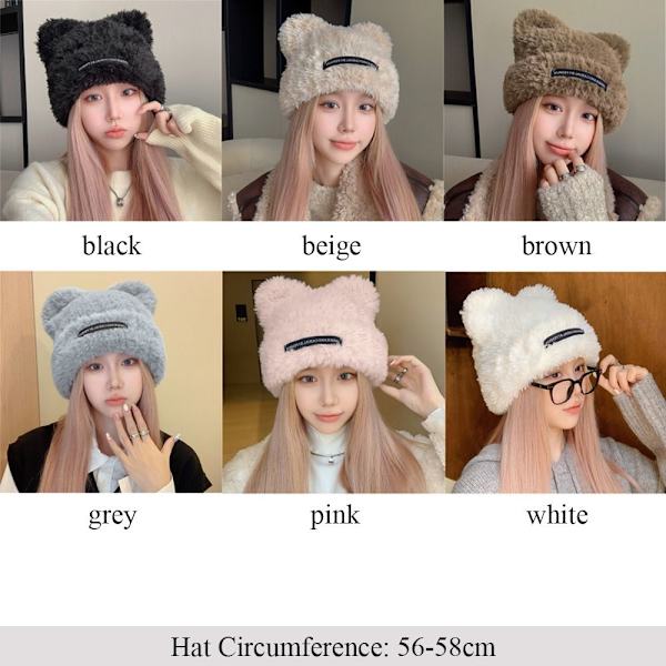 Plush-hattu Hattu HARMAA grey