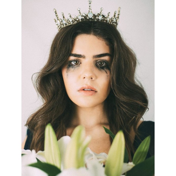 Krystall Barokk Dronningkrone - Vintage Prinsesse Tiara, Bryllup Pro