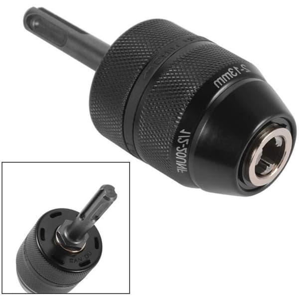 SDS Plus Adapter Chuck 2-13mm, Heavy Duty Professional Chuck 1/2-20UNF Drill, Keyless Quick Change Chuck with SDS Adapter