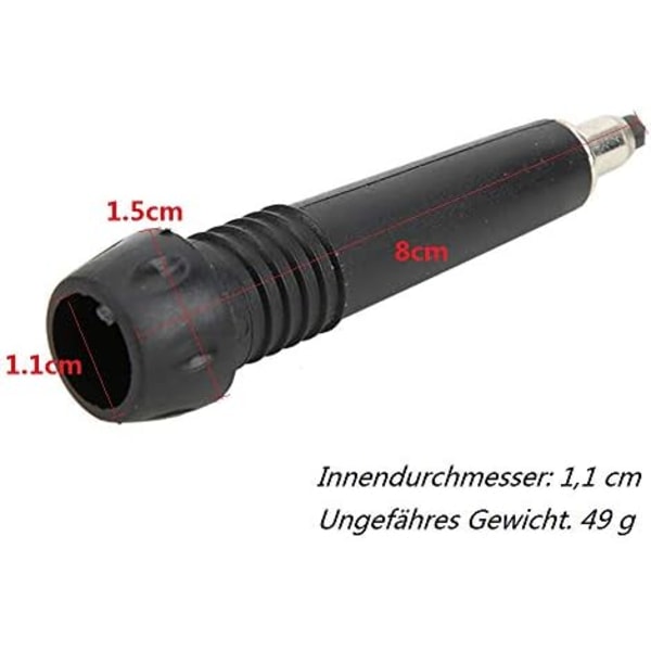 PIECES Alpenstock Tungsten Carbon Steel Tip Trekking Tip Udskiftningsskaft Tip Klatretip til Alpenstock Vandrestav