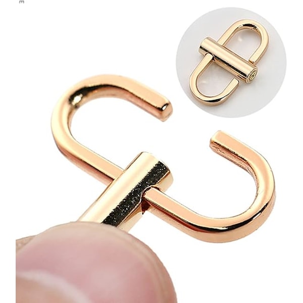 stk. justerbare metalspænder til tasker, håndtasker, forkortelse af længde, kædeled, justerbare metalspænder (guld)